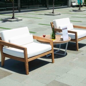 Catalina Moana teak chair for outdoor lounge and hospitality projects